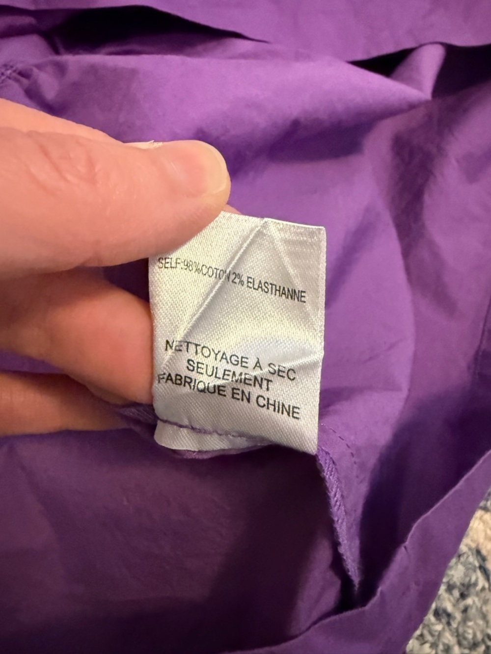 Sea New York Tabitha Tiered Dress Poplin Cotton Grape Purple Size 0 - Picture 12 of 12